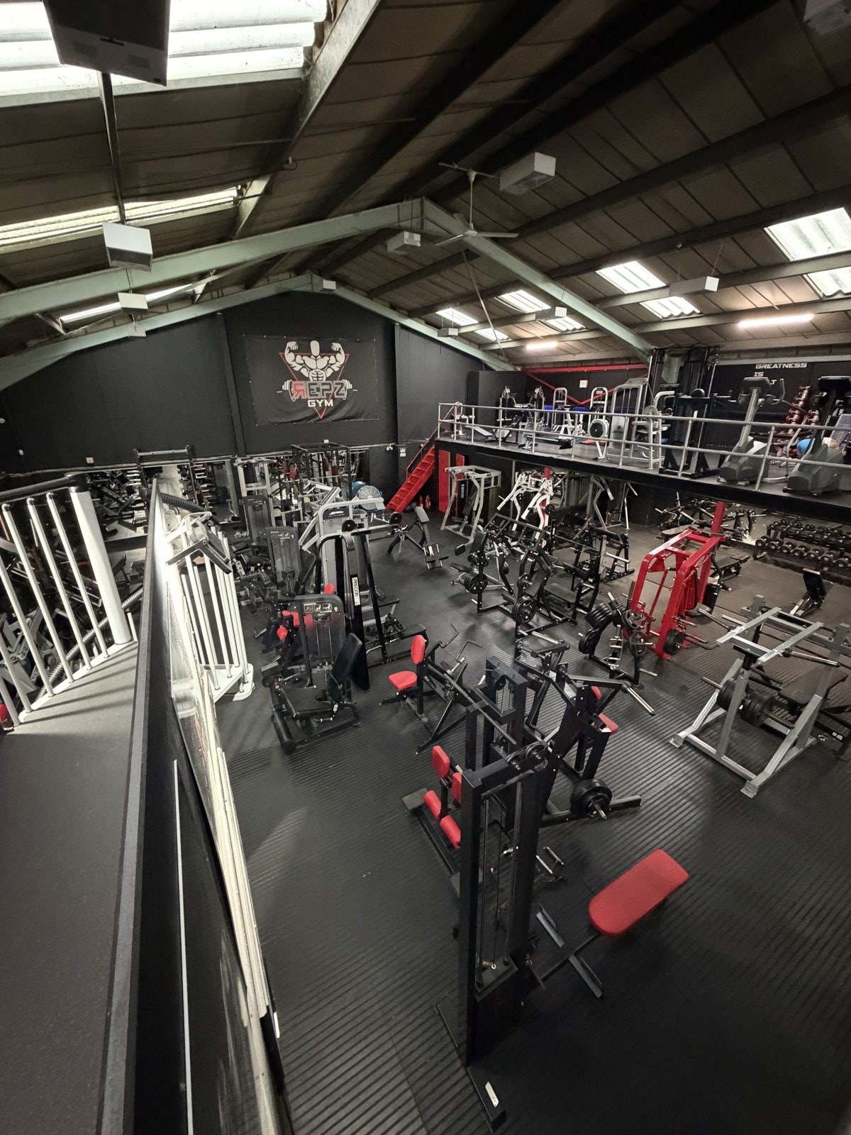 Training floor at Repz Gym